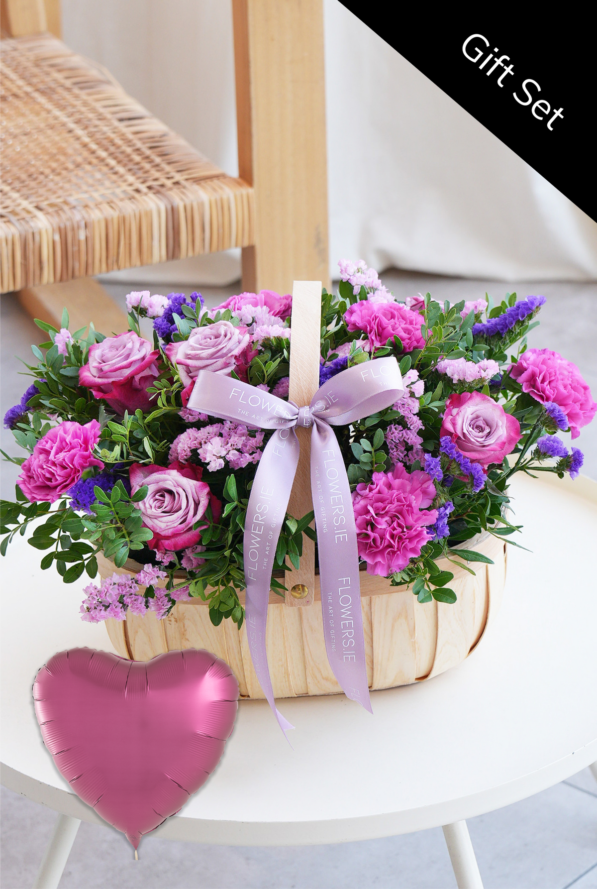 Birthday Lavender Floral - Basket