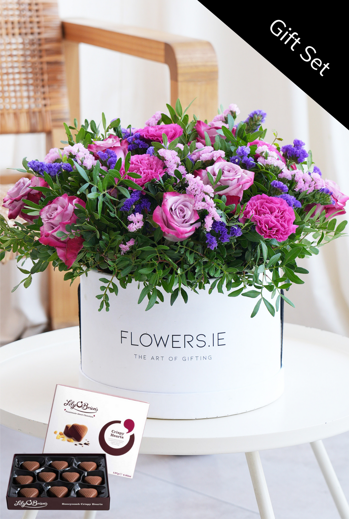Lavender Floral - Hatbox