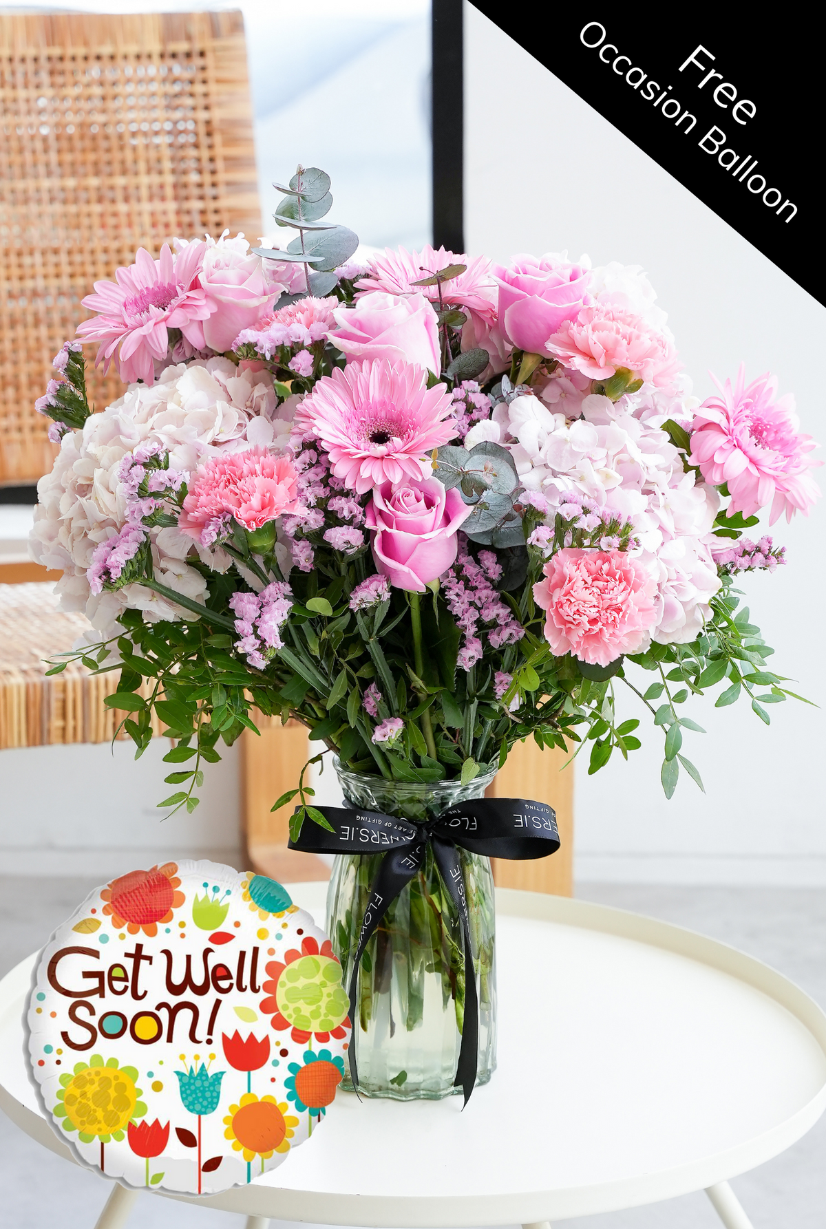 Get Well Pretty Pink - Vase