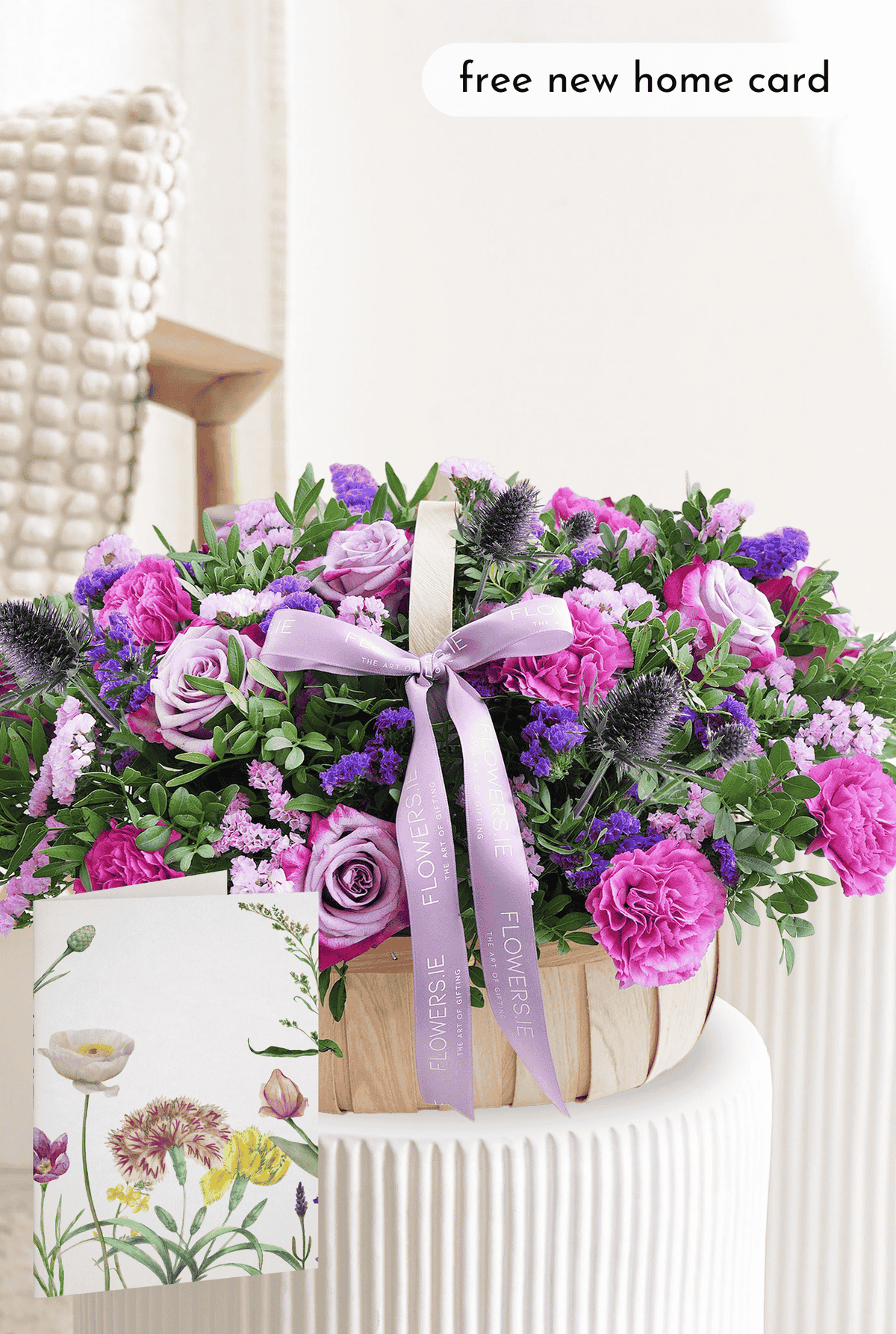 Lavender Floral - Basket