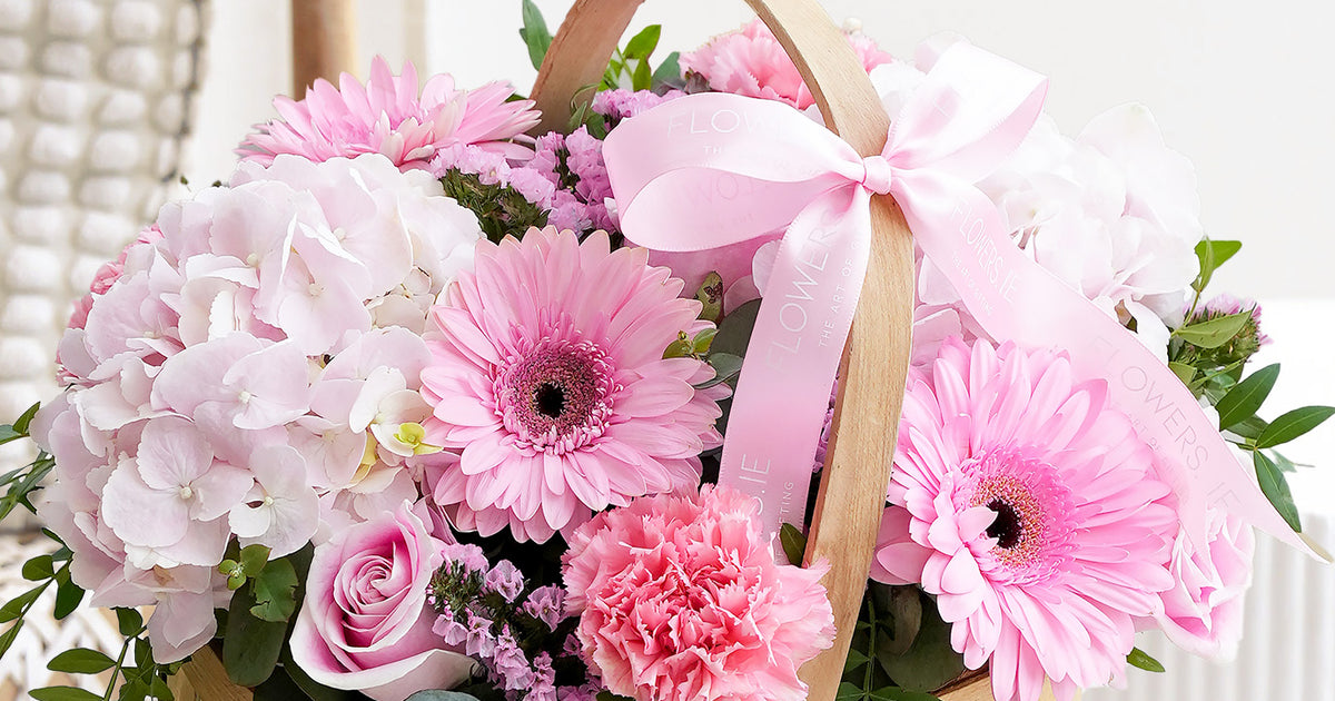 Pretty Pink - Basket | IE Delivery– Flowers.ie