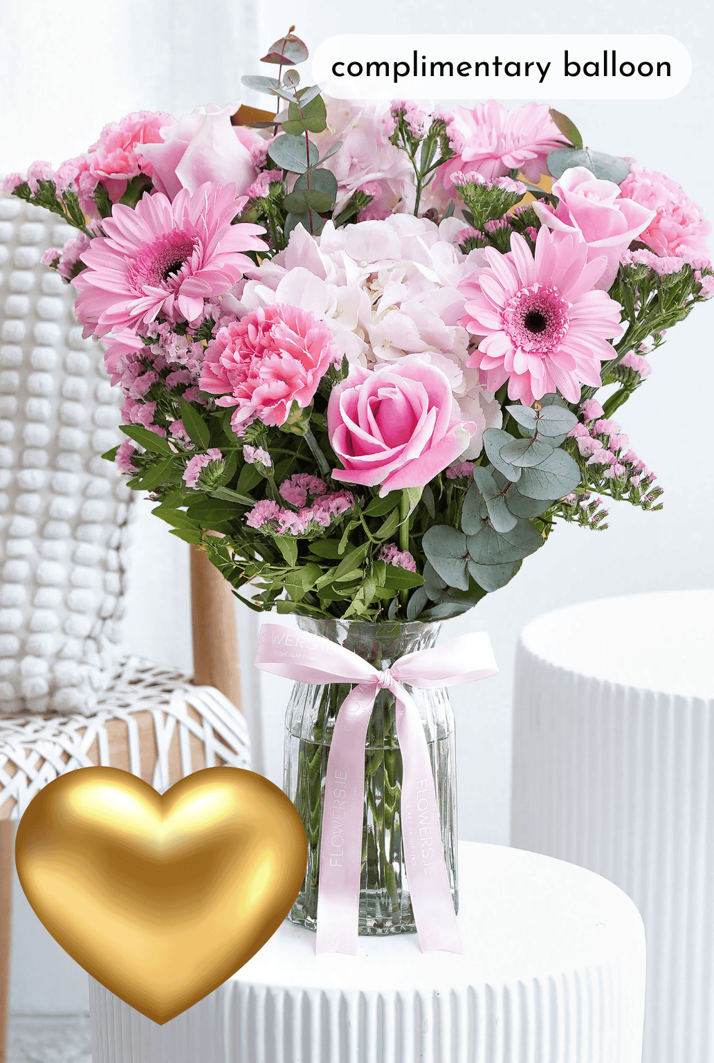 Std Pretty Pretty Pink - Vase | IE Delivery– Flowers.ie