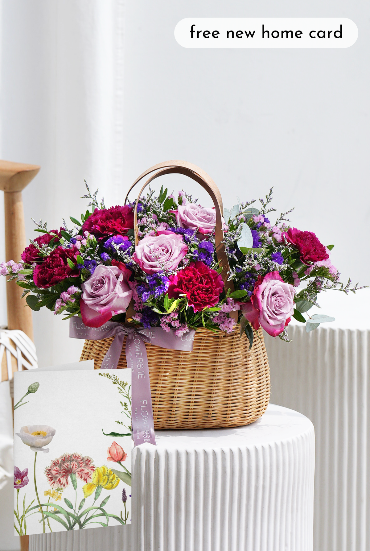 Lavender Floral - Basket