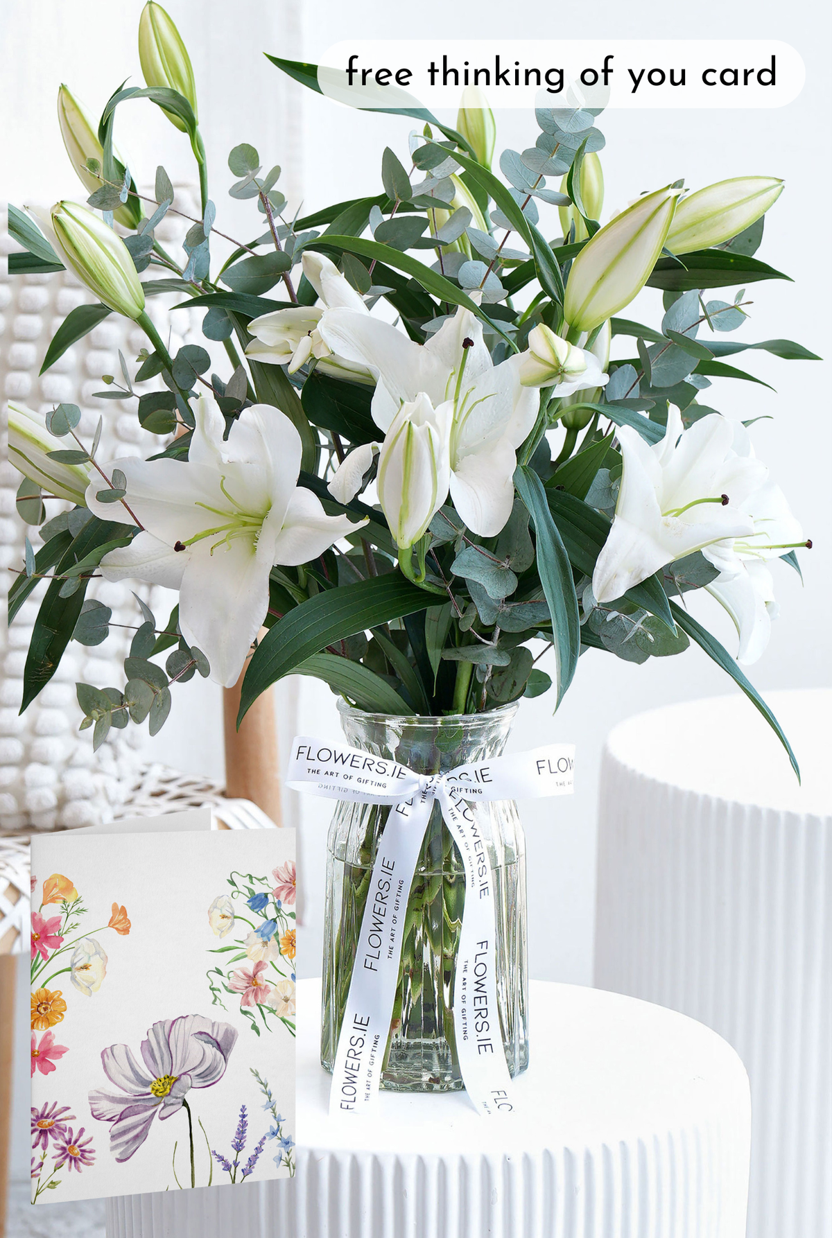 White Scented Lily - Vase