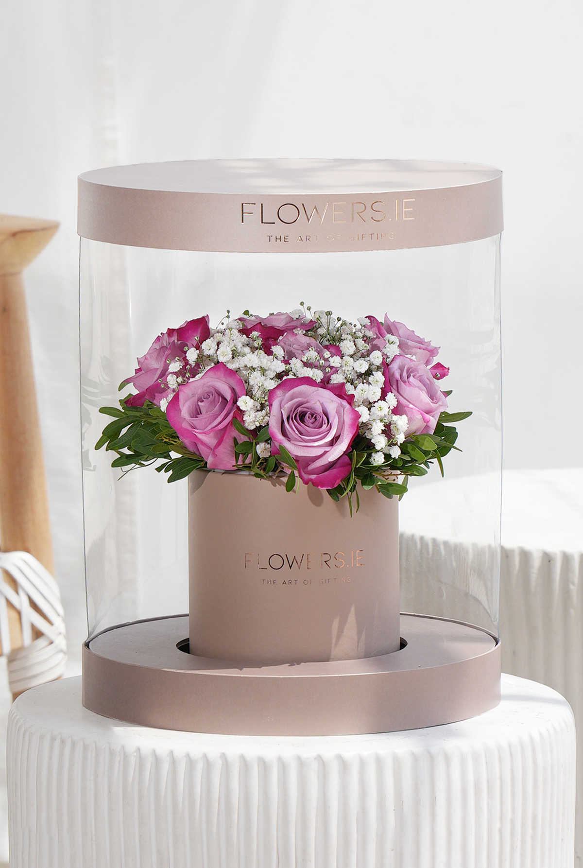 Premium Purple Rose - Hatbox