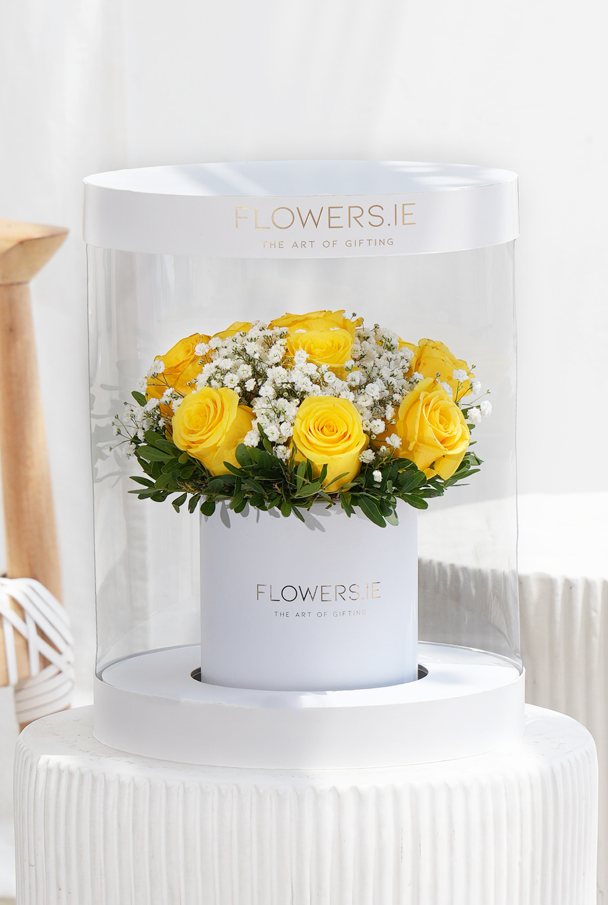 Premium Yellow Rose - Hatbox