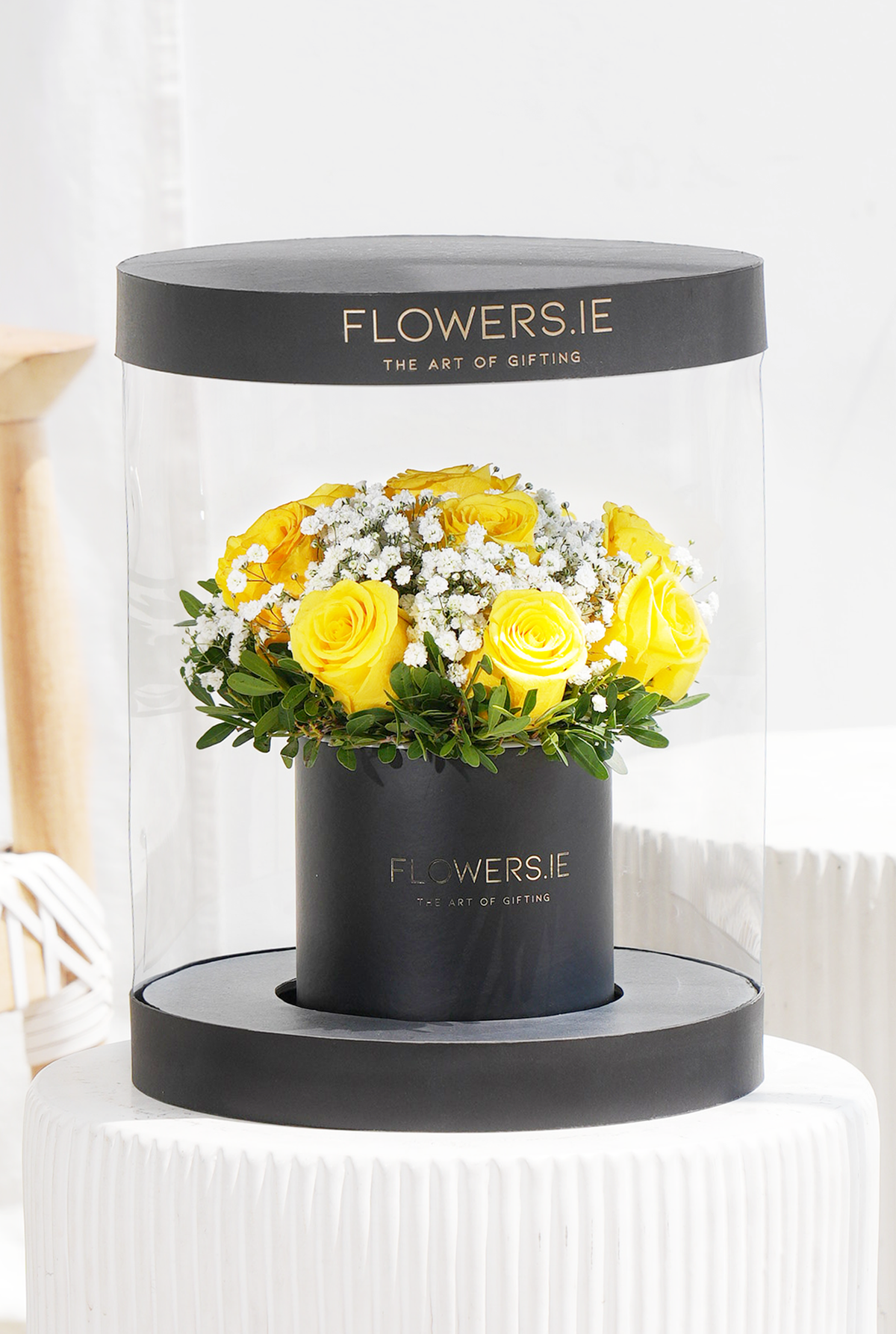 Premium Yellow Rose - Hatbox