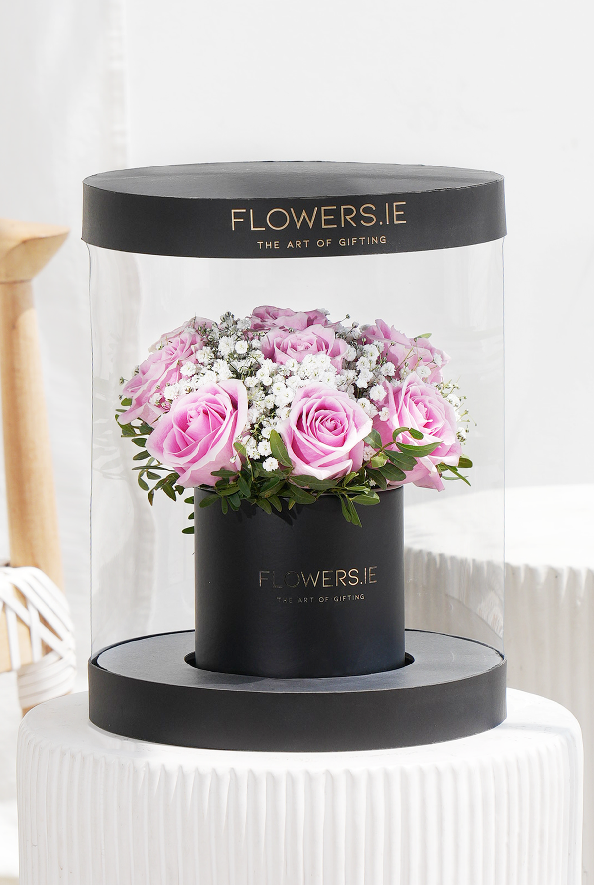 Premium Pink Rose - Hatbox