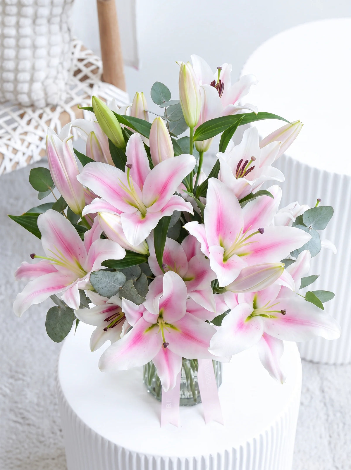 Pink Scented Lily - Vase