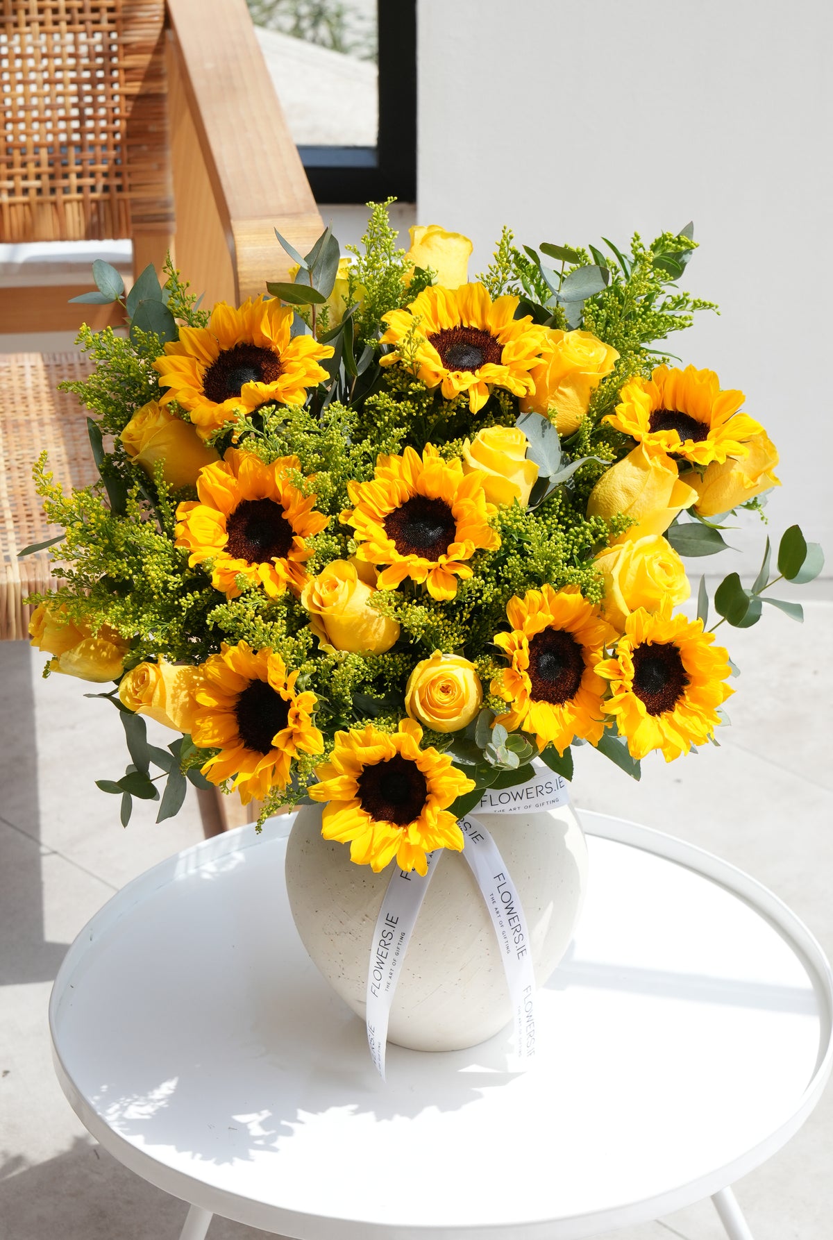 Wonderfully Sunflower in a Ceramic Vase