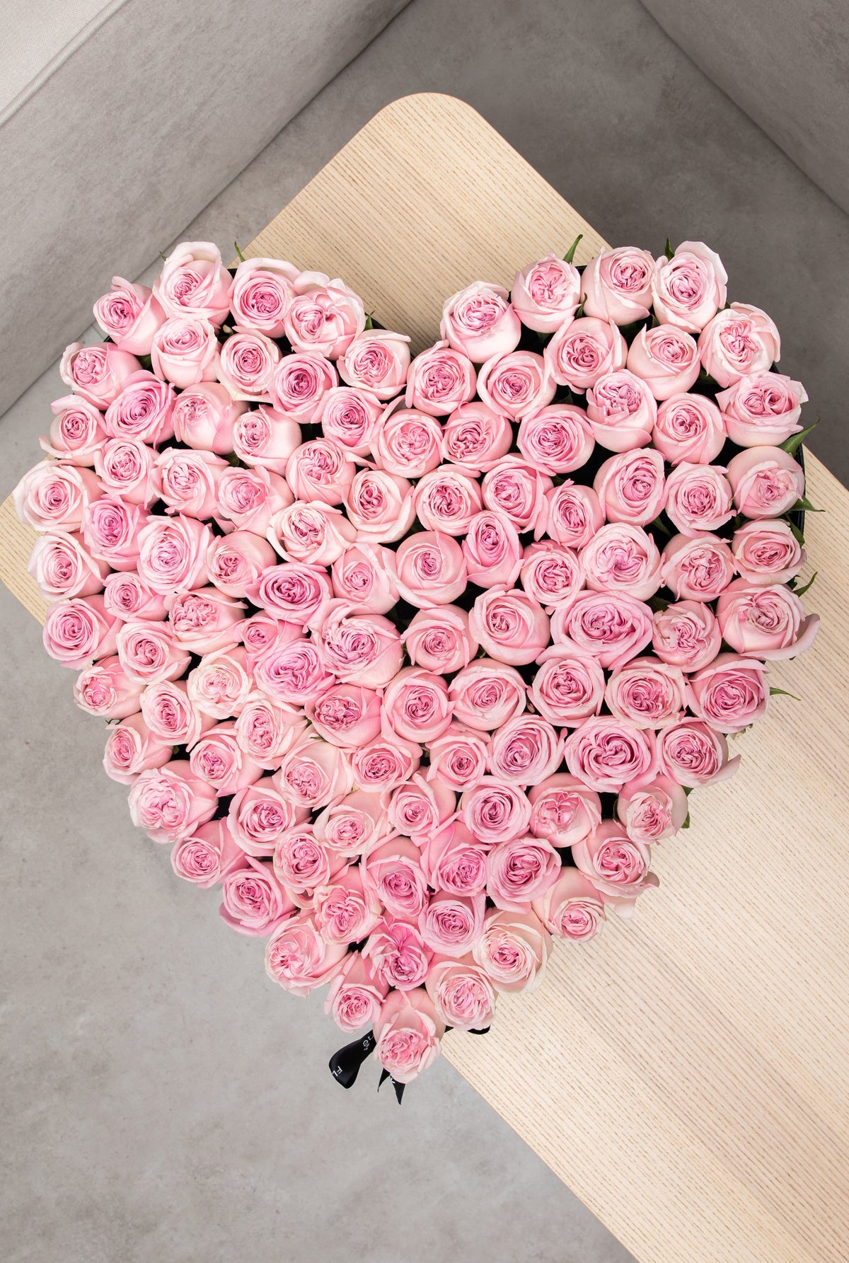 Mother's Day 100 Pink Rose Heart